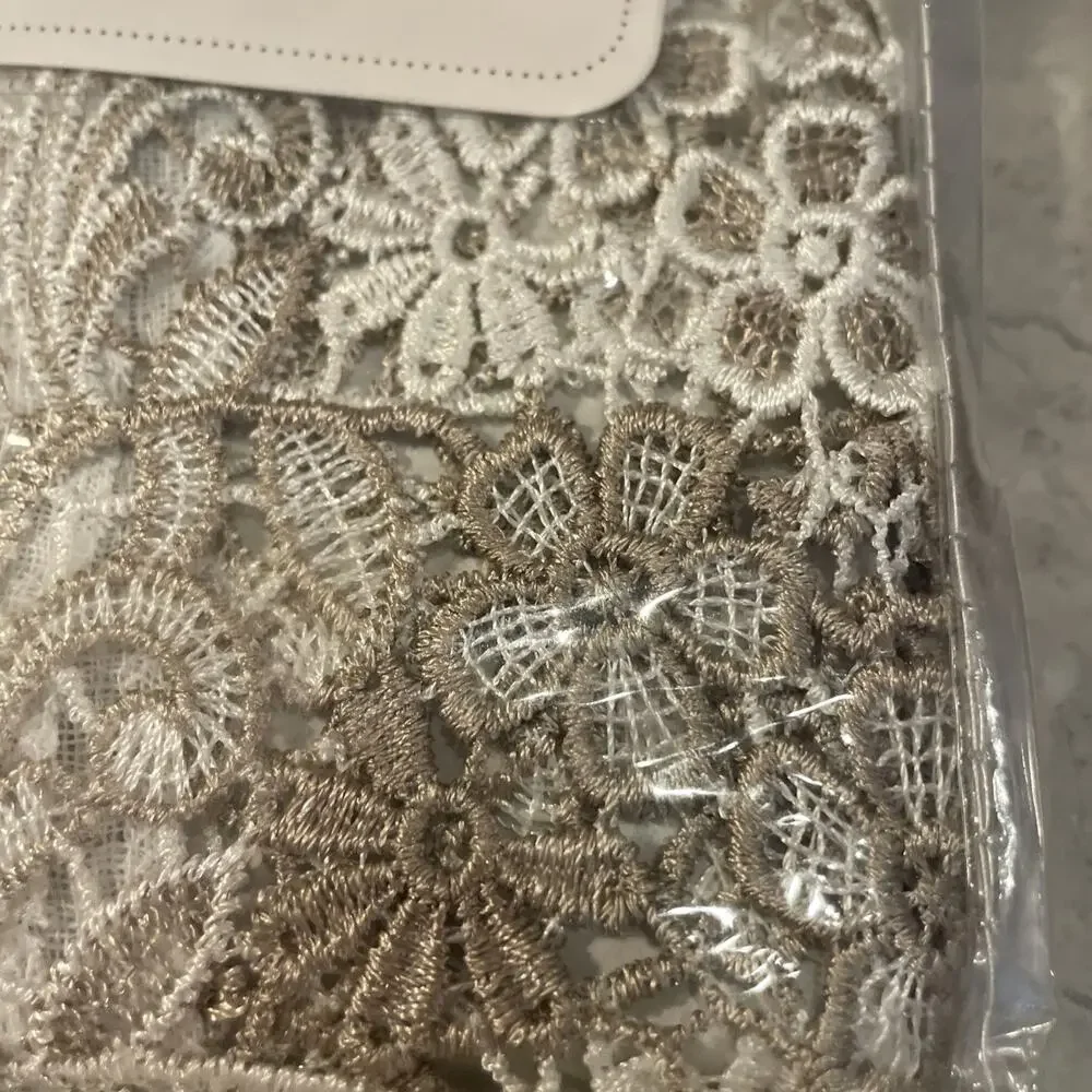 NEW Pair Renaissance Home Fashion Lillian Swag with Macrame Band 56